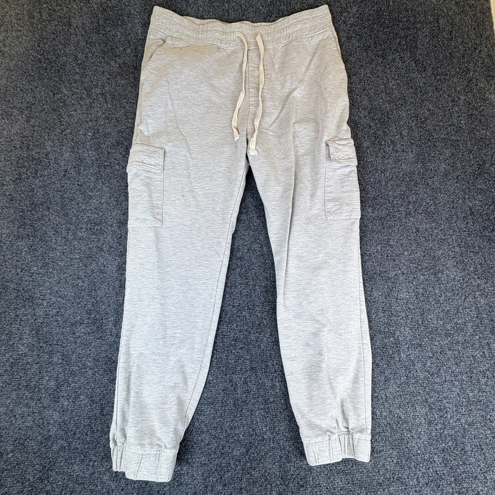 Rsq Joggers Pants Mens 32x25‎ Gray Stretch Elastic Waist Athletic Tapered Leg